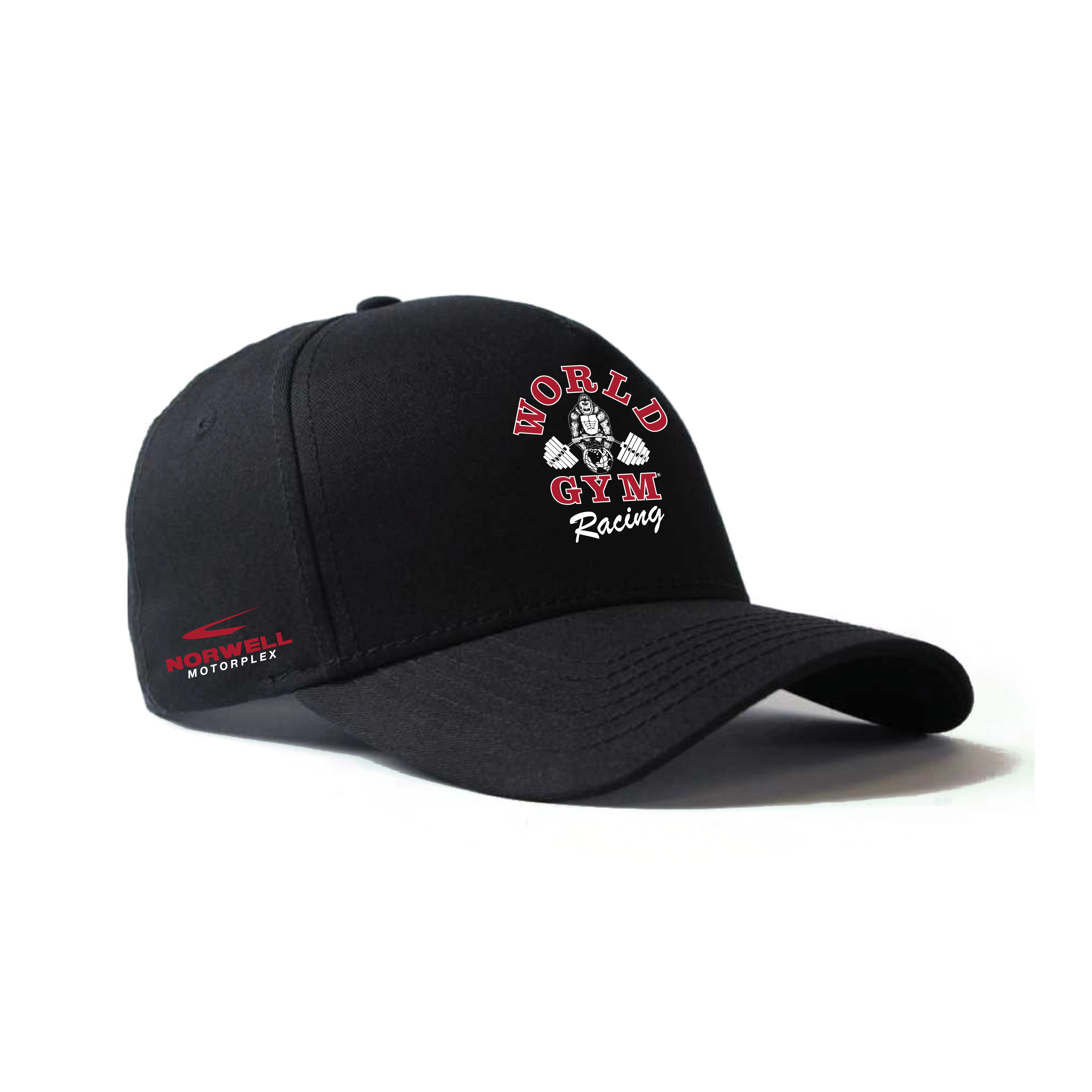 Shop World Gym Racing Caps Black | Racing Caps - World Gym Shop