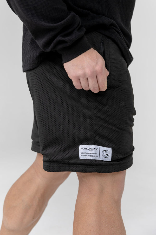 LABEL BASKETBALL SHORTS